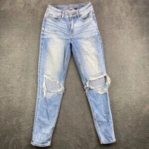 American Eagle Women's High-Waisted Ripped Jeans